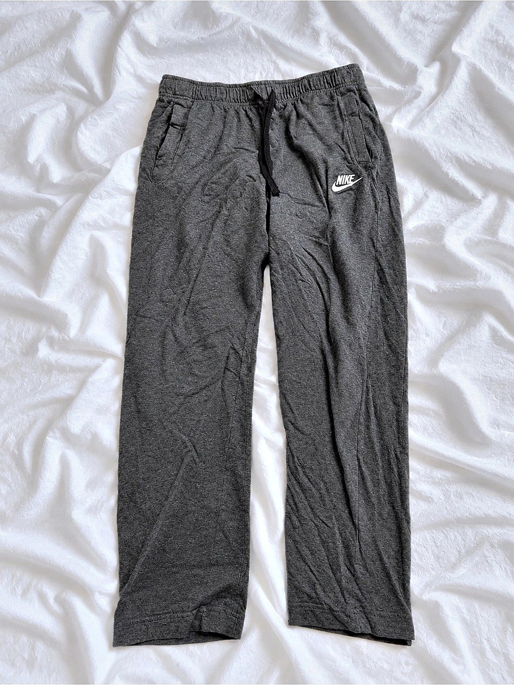 Nike Sportswear Club Fleece Open Hem Sweatpants Men's Gray Medium